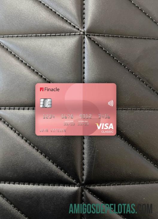 Índia Finacle Bank Visa Classic Card Photolook Front amostra